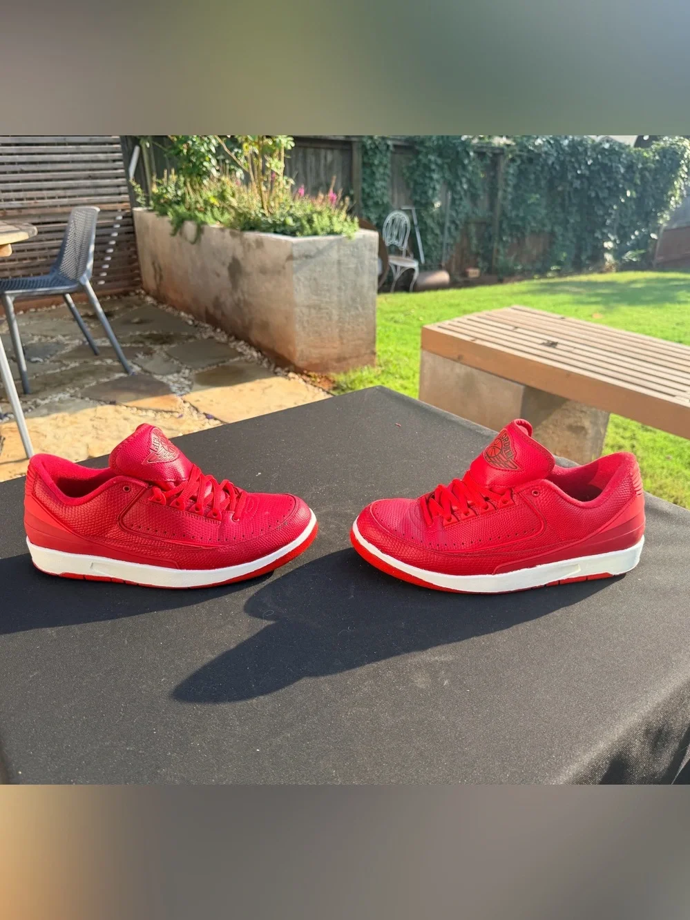 Jordan Air Jordan 2 Retro Low Gym Red 832819-606 Men's Leather Lace-Up